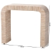bali & pari Yareli Bohemian Woven Natural Grasscloth Console Table - BSOYareli-Natural Woven Grasscloth-Console Table
