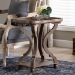 Baxton Studio Yannick French Country Antique Brown Wood End Table - BSOJY24A182-Brown-ET