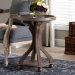 Baxton Studio Westlyn French Country Antique Brown Wood End Table - BSOJY24A183-Brown-ET