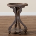 Baxton Studio Westlyn French Country Antique Brown Wood End Table - BSOJY24A183-Brown-ET