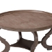 Baxton Studio Madrona French Country Antique Brown Wood Coffee Table - BSOJY24A184-Brown-CT