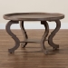 Baxton Studio Madrona French Country Antique Brown Wood Coffee Table - BSOJY24A184-Brown-CT