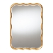 Baxton Studio Fredrika Antique Goldleaf Scalloped Wood Accent Wall Mirror