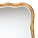 Baxton Studio Fredrika Antique Goldleaf Scalloped Wood Accent Wall Mirror - BSORXW-10949-Wall Mirror