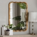 Baxton Studio Fredrika Antique Goldleaf Scalloped Wood Accent Wall Mirror - BSORXW-10949-Wall Mirror