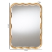 Baxton Studio Fredrika Antique Goldleaf Scalloped Wood Accent Wall Mirror - BSORXW-10949-Wall Mirror