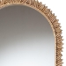 Baxton Studio Caitlin Antique Gold Finished Wood Arch Accent Wall Mirror with Carved Leaf Border - BSORXW-10951-Wall Mirror