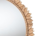 Baxton Studio Caitlin Antique Gold Finished Wood Round Accent Wall Mirror with Carved Leaf Border - BSORXW-10952-Wall Mirror