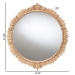 Baxton Studio Caitlin Antique Gold Finished Wood Round Accent Wall Mirror with Carved Leaf Border - BSORXW-10952-Wall Mirror