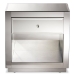 Baxton Studio Rochadh Modern and Contemporary Hollywood Glamour Style 1-drawer and 1-shelf Nightstand and Bedside Table