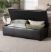 Baxton Studio Dennehy Black Modern Ottoman - BSOY-168-Promote-Black