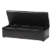 Baxton Studio Dennehy Black Modern Ottoman - BSOY-168-Promote-Black