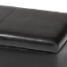 Baxton Studio Dennehy Black Modern Ottoman - BSOY-168-Promote-Black