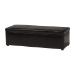 Baxton Studio Dennehy Dark Brown Modern Ottoman - BSOY-168-Promote-dark brown