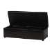 Baxton Studio Dennehy Dark Brown Modern Ottoman - BSOY-168-Promote-dark brown