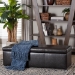 Baxton Studio Dennehy Dark Brown Modern Ottoman - BSOY-168-Promote-dark brown