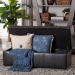 Baxton Studio Dennehy Dark Brown Modern Ottoman - BSOY-168-Promote-dark brown