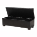Baxton Studio Roanoke Ottoman-Brown - BSOBBT3101-Dark Brown-OTTO