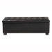 Baxton Studio Roanoke Ottoman-Brown - BSOBBT3101-Dark Brown-OTTO