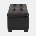 Baxton Studio Roanoke Ottoman-Brown - BSOBBT3101-Dark Brown-OTTO