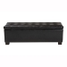 Baxton Studio Roanoke Ottoman-Brown - BSOBBT3101-Dark Brown-OTTO