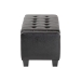 Baxton Studio Manchester Ottoman in Black - BSOY-172-Black-OTTO