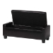 Baxton Studio Manchester Ottoman-Brown - BSOY-172-dark brown-OTTO