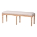 Baxton Studio Clairette Wood Traditional French Bench - BSOTSF-9303-Beige-OTTO
