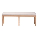 Baxton Studio Clairette Wood Traditional French Bench - BSOTSF-9303-Beige-OTTO