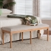 Baxton Studio Clairette Wood Traditional French Bench - BSOTSF-9303-Beige-OTTO