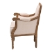 Baxton Studio Chavanon Wood & Light Beige Linen Traditional French Accent Chair - BSOASS500Mi CG4
