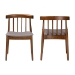 Baxton Studio Wyatt Mid-Century Modern Walnut Wood Dining Chair Set of 2 - BSOFlorence Dining Chair