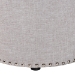 Baxton Studio Rosine Modern and Contemporary Light Grey Fabric Upholstered Nail Trim Ottoman - BSO1708-Light Gray