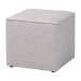 Baxton Studio Corinne Modern and Contemporary Light Grey Fabric Upholstered Ottoman - BSO1709-Light Gray