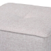 Baxton Studio Corinne Modern and Contemporary Light Grey Fabric Upholstered Ottoman - BSO1709-Light Gray