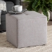 Baxton Studio Corinne Modern and Contemporary Light Grey Fabric Upholstered Ottoman - BSO1709-Light Gray