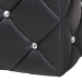 Baxton Studio Stacey Modern and Contemporary Black Faux Leather Upholstered Ottoman - BSO1710-Black