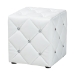 Baxton Studio Stacey Modern and Contemporary White Faux Leather Upholstered Ottoman - BSO1710-White