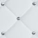 Baxton Studio Stacey Modern and Contemporary White Faux Leather Upholstered Ottoman - BSO1710-White