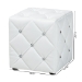 Baxton Studio Stacey Modern and Contemporary White Faux Leather Upholstered Ottoman - BSO1710-White