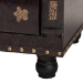 Baxton Studio Charlier Rustic Antique Inspired Dark Brown Faux Leather Upholstered Wood Storage Ottoman with Book Spine Drawer - BSOHY2A487-Black-Otto