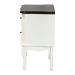 Baxton Studio Darlene Classic and Traditional French White and Cherry Brown Finished Wood 2-Drawer End Table - BSOJY-132054-2 DW ET