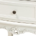 Baxton Studio Darlene Classic and Traditional French White and Cherry Brown Finished Wood 2-Drawer End Table - BSOJY-132054-2 DW ET