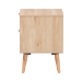 Baxton Studio Baird Mid-Century Modern Light Oak Brown Finished Wood and Rattan 2-Drawer End Table - BSOSR196128-Rattan-ET