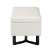 Baxton Studio Esther Modern and Contemporary Beige Velvet Fabric Upholstered and Dark Brown Finished Wood Storage Ottoman - BSOWS-20716-Beige/Espresso-Otto