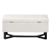 Baxton Studio Esther Modern and Contemporary Beige Velvet Fabric Upholstered and Dark Brown Finished Wood Storage Ottoman - BSOWS-20716-Beige/Espresso-Otto