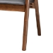 Baxton Studio Marcena Mid-Century Modern Grey Imitation Leather Upholstered and Walnut Brown Finished Wood 2-Piece Dining Chair Set - BSORDC828-Grey/Walnut-DC