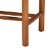 Baxton Studio Saura Mid-Century Modern Oak Brown Finished Wood and Hemp Dining Bench - BSOSK9151-Oak-Bench