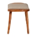 Baxton Studio Banner Mid-Century Modern Light Brown Fabric Upholstered and Oak Brown Finished Wood Accent Bench - BSOSF9120-Upholstered Oak-Bench