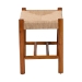 Baxton Studio Saura Mid-Century Modern Oak Brown Finished Wood and Hemp Accent Bench - BSOSK9149-Oak Woven Seat-Bench